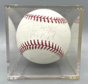 DENNY MCLAIN "MVP 1968" SIGNED BASEBALL