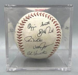 1996 MLB ALL STAR SIGNED BASEBALL (SIGNATURES INCLUDE OZZIE SMITH, MATT WILLIAMS, JOE CARTER AND MORE)