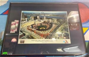 LIMITED EDITION FRAMED "INAUGURAL GAME- BUSCH STADIUM- APRIL 10, 2006" BY ARTEAGA