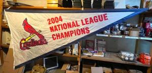 12FT ST. LOUIS CARDINALS 2004 NATIONAL LEAGUE CHAMPIONS PENNANT