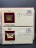 22KT GOLD UNITED STATE STAMP REPLICA SET - 5