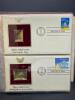 22KT GOLD UNITED STATE STAMP REPLICA SET - 10