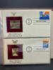 22KT GOLD UNITED STATE STAMP REPLICA SET - 12