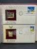 22KT GOLD UNITED STATE STAMP REPLICA SET - 13