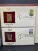 22KT GOLD UNITED STATE STAMP REPLICA SET - 16