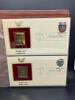 22KT GOLD UNITED STATE STAMP REPLICA SET - 24