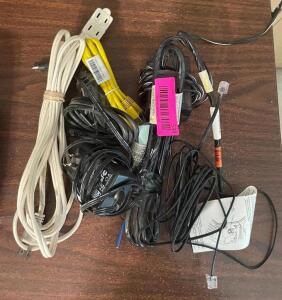 ASSORTED CABLES AND CORDS