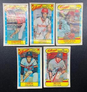 (5) - PC. 1979 KELLOGGS 3-D BASEBALL CARD SET