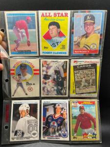 LARGE GROUP OF ASSORTED MODERN AND VINTAGE SPORTS TRADING CARDS