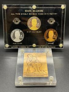 24K GOLD HOME RUN RECORD SETTERS COMMEMORATIVE SET