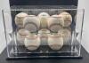 (10) - PC. CARDINALS GREATS SIGNED BASEBALL SET WITH DISPLAY CASE - 3