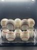 (10) - PC. CARDINALS GREATS SIGNED BASEBALL SET WITH DISPLAY CASE - 7