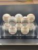 (10) - PC. CARDINALS GREATS SIGNED BASEBALL SET WITH DISPLAY CASE - 21