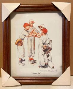 "CHOOSIN UP" BY NORMAN ROCKWELL FRAMED PRINT