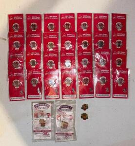 2004 STL CARDINALS PLAYERS PIN COLLECTION