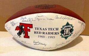 TEXAS TECH TEAM SIGNED FOOTBALL