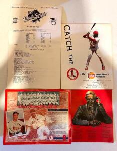 ASSORTED STL CARDINALS MEMORABILIA AS SHOWN