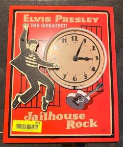 ELVIS PRESLEY JAILHOUSE ROCK LED CLOCK