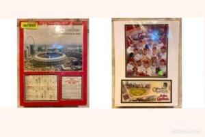 (2) ST. LOUIS CARDINALS MEMORABILIA WALL DECOR