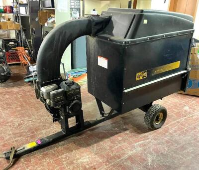 AGRI-FAB TOWABLE 5HP MOW-N-VAC WITH RIGHT-HAND SIDE DECK ADAPTER