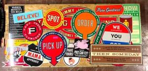 ASSORTED "JIMMY JOHNS" METAL SIGNS AS SHOWN