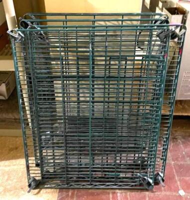 (4) 24" X 30" METAL WIRE SHELVES