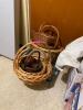 ASSORTED WOODEN WEAVE BASKETS AS SHOWN - 2