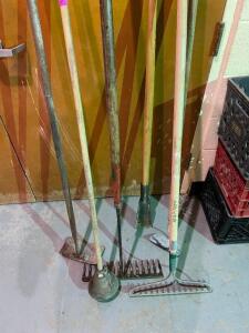 (6) ASSORTED LONG HANDLE TOOLS