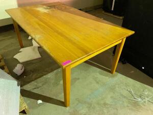 5' X 3' WOODEN TABLE