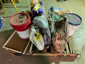PALLET AND CONTENTS - ASSORTED GROUT, FERTILIZER, AND CHEMICALS