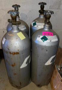 (4) CARBON DIOXIDE SMALL TANKS.