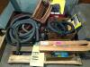 CONTENTS OF PALLET - ASSORTED SHOP VAC HOSES AND CLEANING SUPPLIES