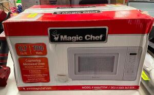 0.7 cu. ft. Countertop Microwave in White