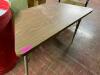 36" LAMINATE WOOD FOLDING TABLE. - 2