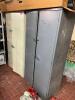 (2) TWO DOOR METAL STORAGE CABINETS.