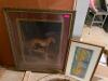 (2) ASSORTED FRAMED PRINTS. - BIG CATS AND PASTEL