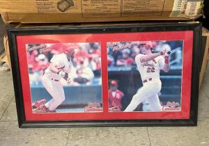 FERNANDO VINA / MIKE MATHENY FRAMED WALL PICTURE