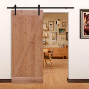 60" BARN DOOR SLIDING TRACK KIT IN BLACK