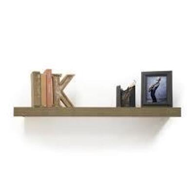 (2) 48 in. W x 10.2 in. D x 2 in. H Driftwood Gray Oak Extended Size Floating Shelf