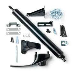 STORM AND SCREEN DOOR HANDLE AND INSTALL KIT (BLACK AND WHITE)