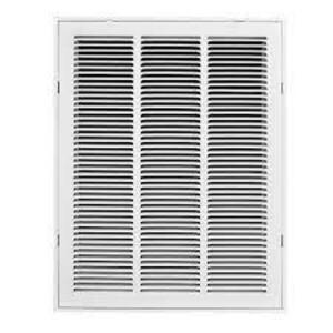 14 in. x 24 in. Steel Return Air Filter Grille in White