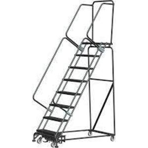 (1) ROLLING LADDER WITH LOCK STEPS