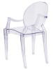 DESCRIPTION: (1) PLASTIC ACCENT CHAIR BRAND/MODEL: FLASH FURNITURE/847254060523 INFORMATION: CRYSTAL FINISH/CONTOURED SEAT/POLYCARBONATE RETAIL$: 203.