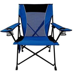 DESCRIPTION: (1) DUAL LOCK CAMPING CHAIR BRAND/MODEL: KIJARO/80068 INFORMATION: MALDIVES BLUE/WEIGHT CAPACITY: 300 LBS/2-CUPHOLDERS RETAIL$: 40.49 SIZ