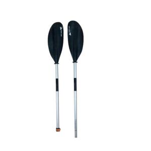 DESCRIPTION: (2) ALUMINUM KAYAK PADDLE BRAND/MODEL: OZARK TRAIL/EFOTAP2001 INFORMATION: 2-PIECES/DURABLE PLASTIC BLADES RETAIL$: 19.88 EACH SIZE: 87-9