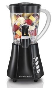 DESCRIPTION: (1) WAVE STATION DISPENSING BLENDER BRAND/MODEL: HAMILTON BEACH/58615 INFORMATION: BLACK/9-FUNCTIONS RETAIL$: 42.19 SIZE: 9"W X 15"H X 10