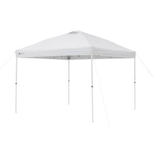 DESCRIPTION: (1) STRAIGHT LEG INSTANT CANOPY BRAND/MODEL: OZARK TRAIL/WMT-1010112PR INFORMATION: WHITE/2-MINUTE SET UP RETAIL$: 94.00 SIZE: 10' X 10'