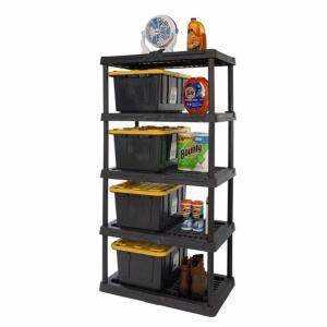 DESCRIPTION: (1) PLASTIC VENTILATED SHELF BRAND/MODEL: HART/206169 INFORMATION: BLACK/MINOR DAMAGES, MUST COME INTO INSPECT/5-TIER RETAIL$: 69.97 SIZE