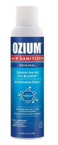 DESCRIPTION: (6) SANITISING AIR FRESHENER BRAND/MODEL: OZIUM-OZM/805539 INFORMATION: ORGINAL SCENT RETAIL$: 11.99 EACH SIZE: 8 OZ. QTY: 6