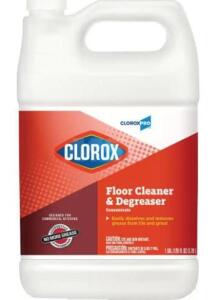 DESCRIPTION: (1) CLEANER & DEGREASER CONCENTRATE BRAND/MODEL: CLOROX/CLO30892 INFORMATION: SCENT: PLEASANT RETAIL$: 31.28 SIZE: 1 GAL. QTY: 1